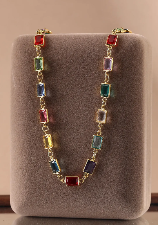 Collier Arc-en-Ciel Doré