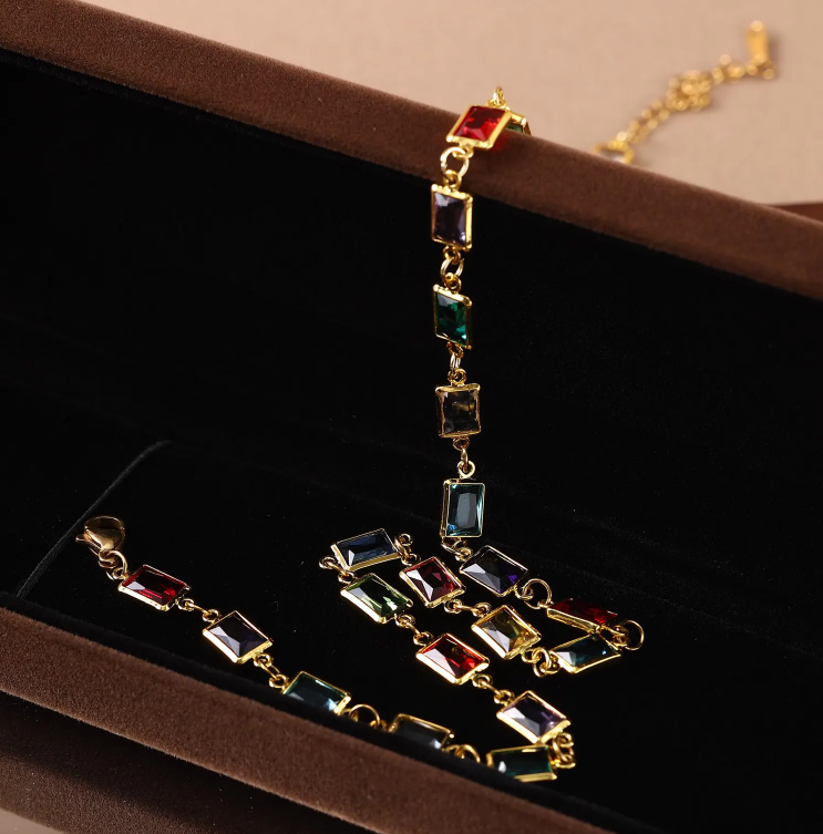 Collier Arc-en-Ciel Doré